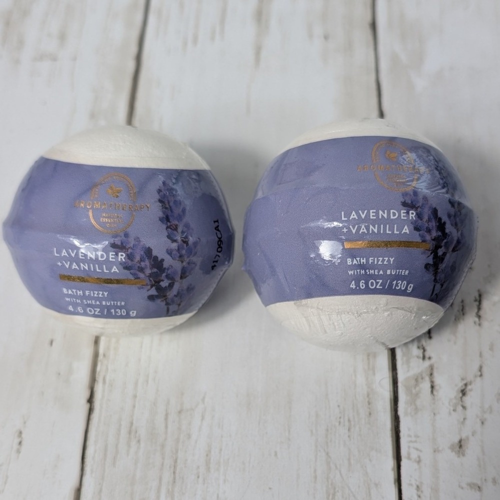 Bath &‎ Body Works Bath Fizzy Bomb Lavender Vanilla Aromatherapy 2pk New